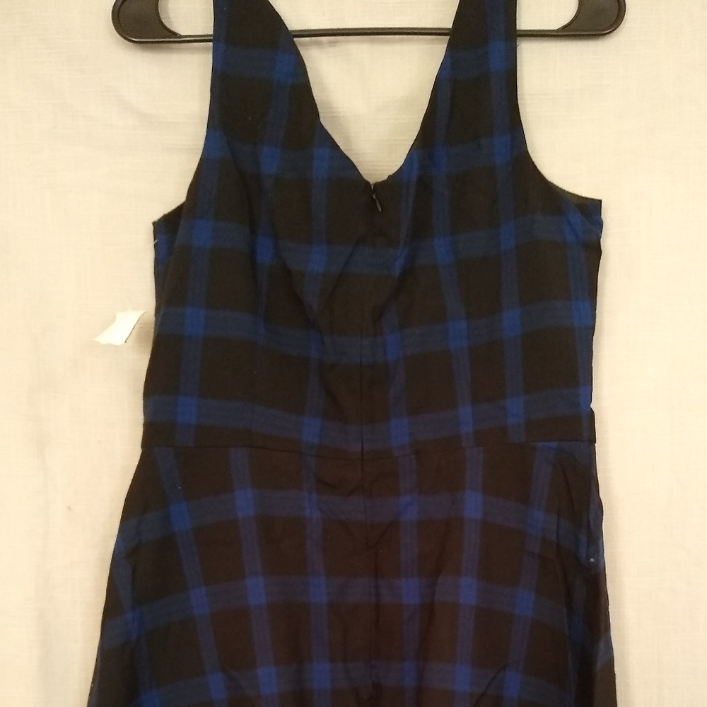 A.P.N.Y Jumper blue and black Plaid dress